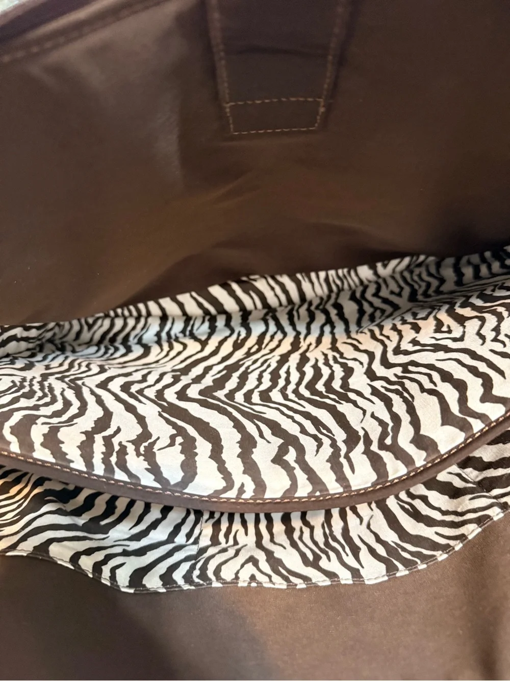 Vera Bradley Quilted Brown Laptop Tote
